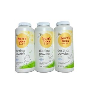 3 Burt's Bees Baby Dusting Powder Talc-Free 7.5 oz